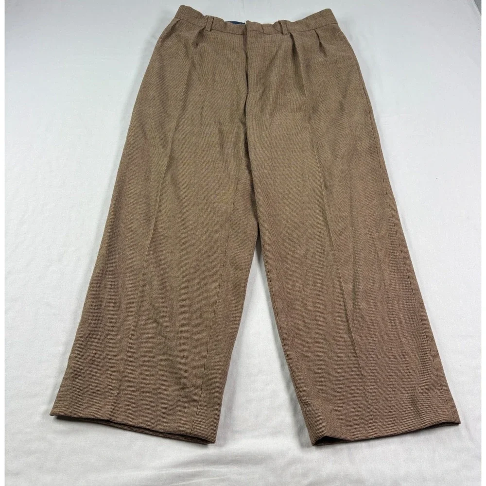 Vintage Polo Ralph Lauren Dress Slacks Mens 32x32 (Fits 30x25) Houndstooth
